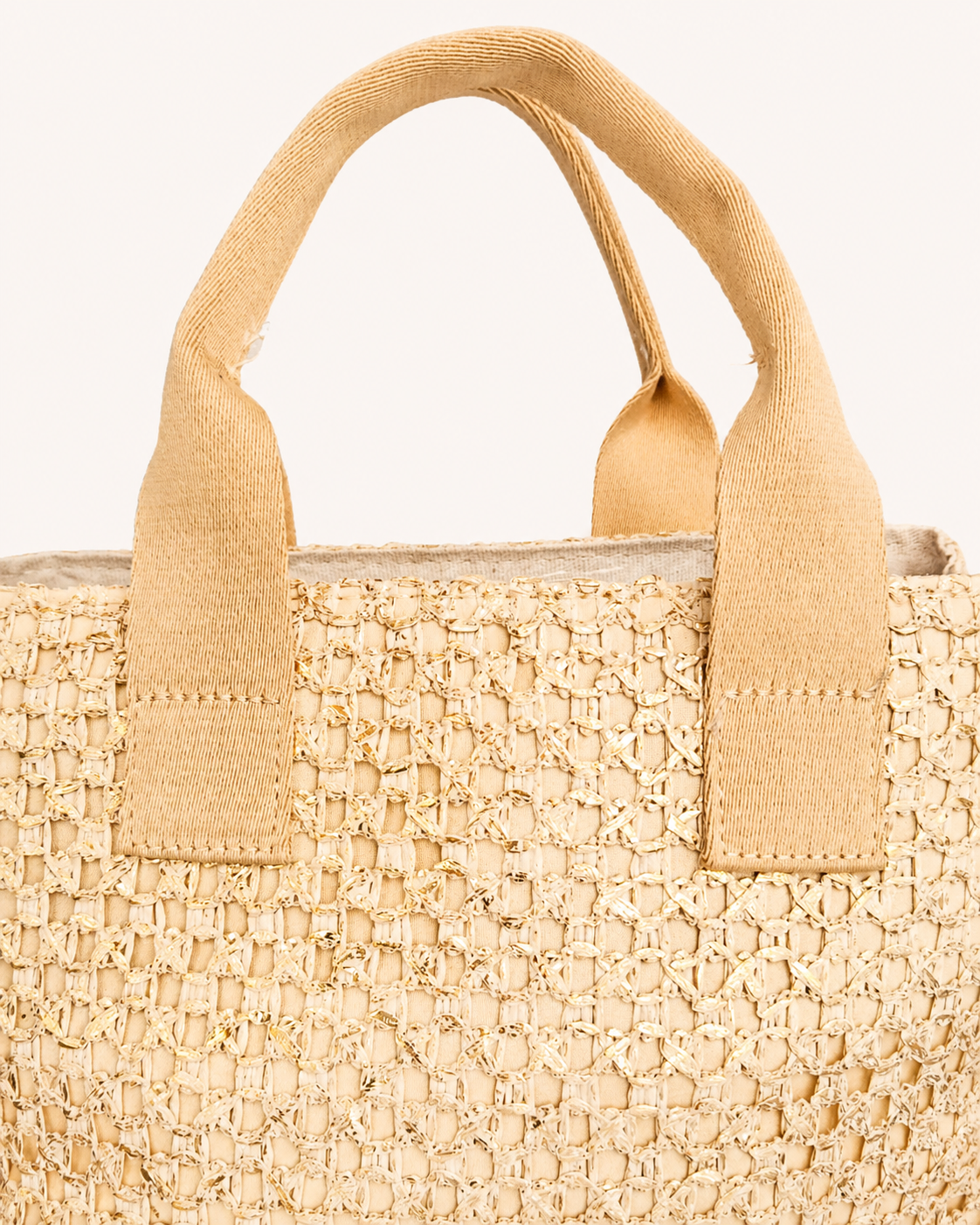 Bolso de Rafia Gold