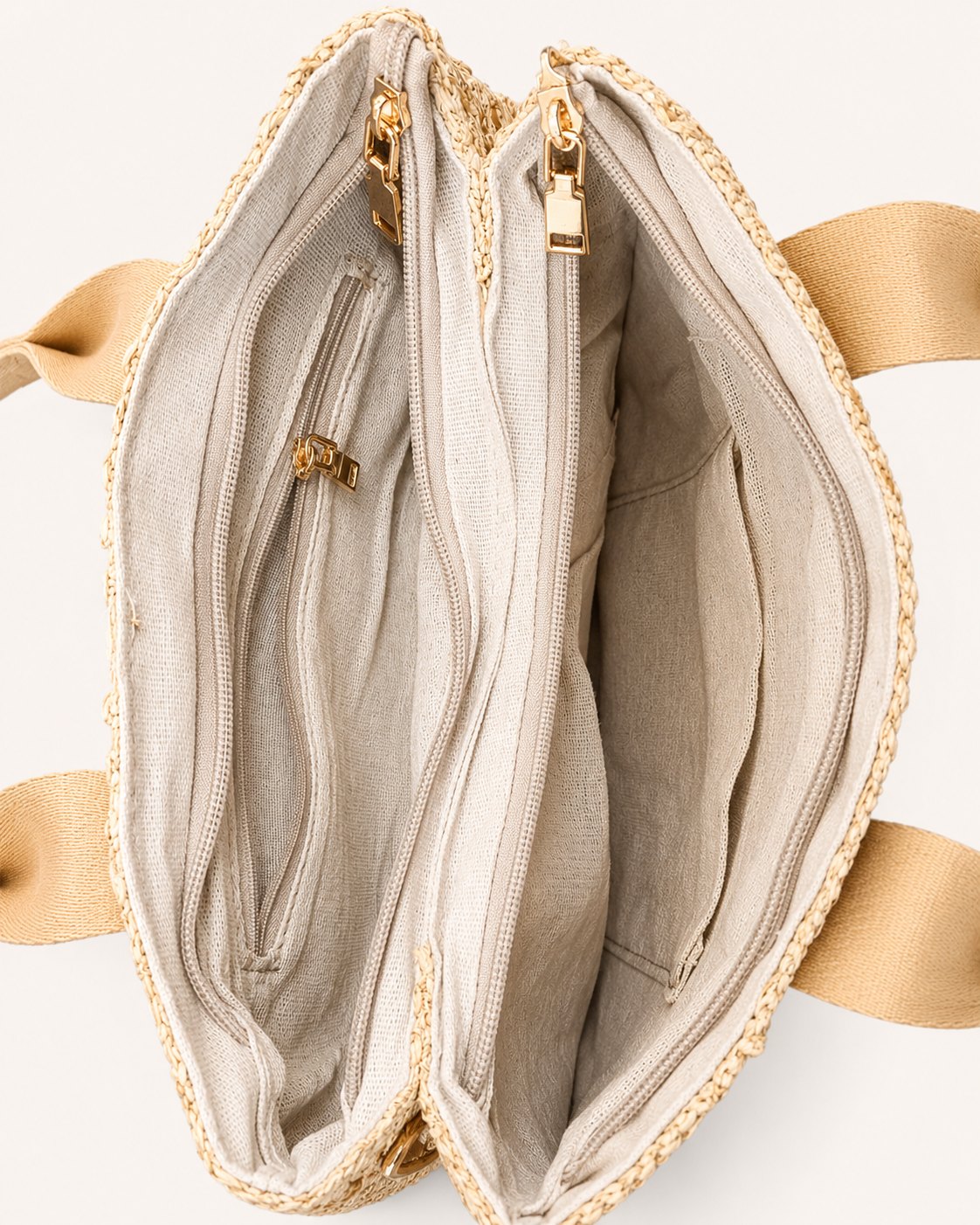 Bolso de Rafia Gold