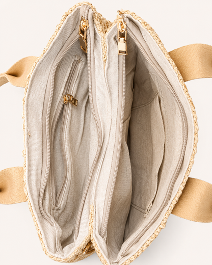 Bolso de Rafia Gold