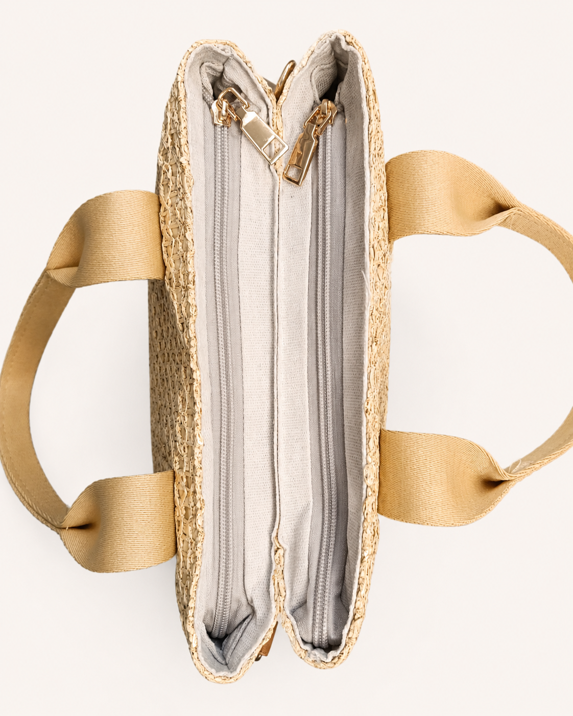 Bolso de Rafia Gold