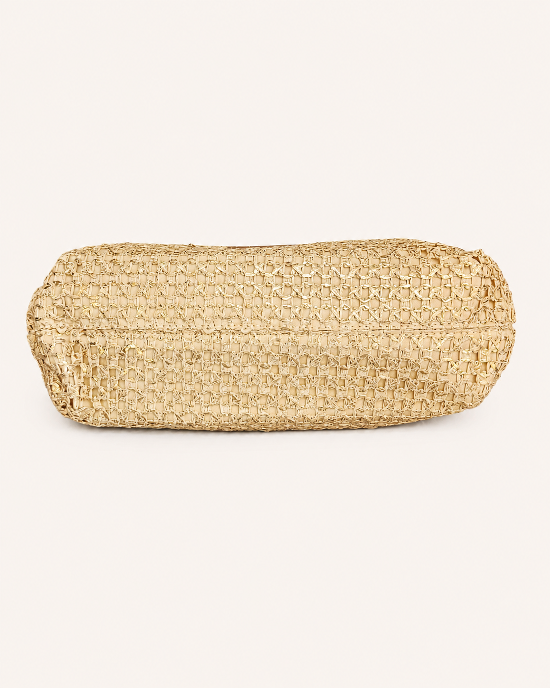 Bolso de Rafia Gold