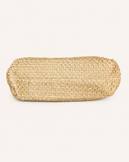 Bolso de Rafia Gold