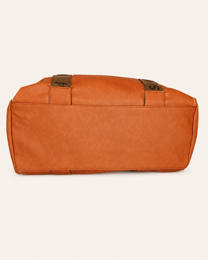 Bolso Tote Grande Camel para viaje