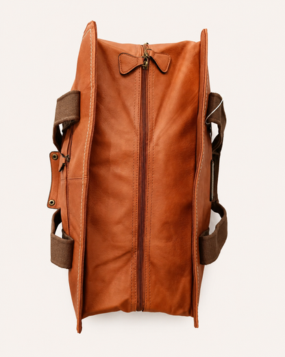 Bolso Tote Grande Camel para viaje