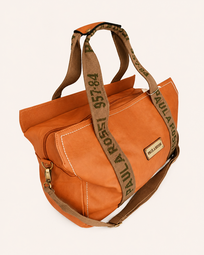 Bolso Tote Grande Camel para viaje