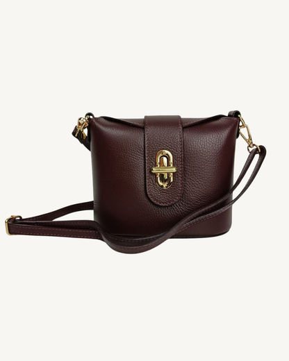 Borsa a tracolla in vera pelle da donna