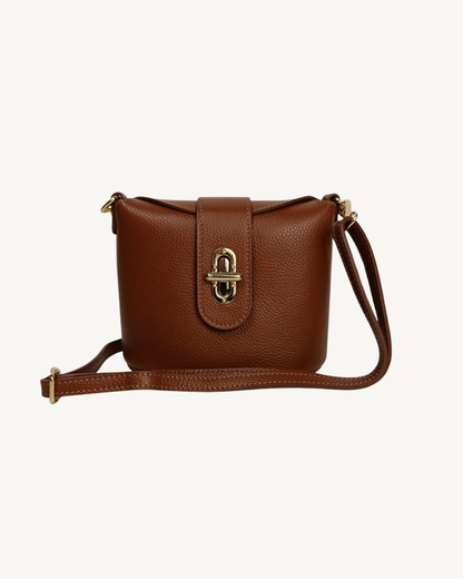 Borsa a tracolla in vera pelle da donna