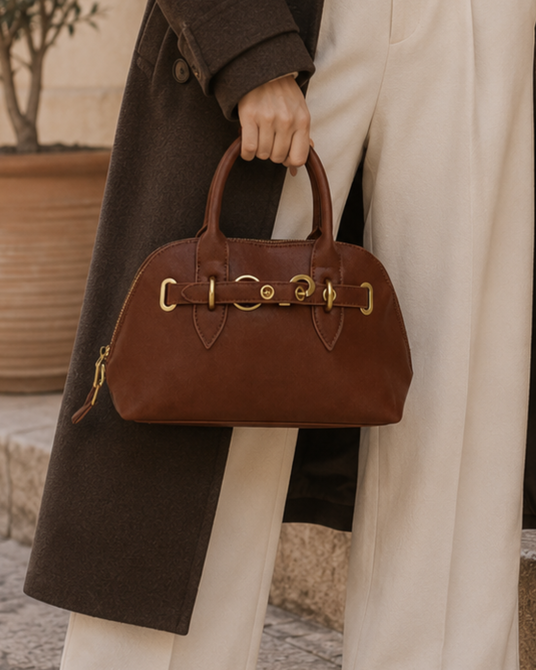 Bolso Bowling Vintage Elegante de mano o bandolera